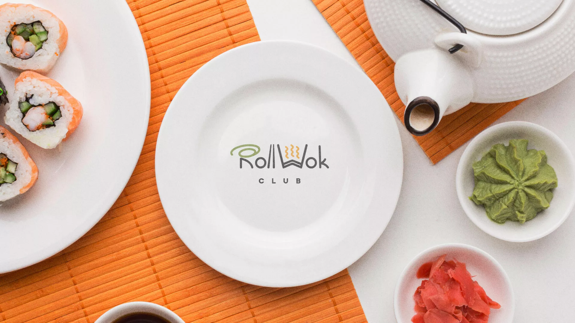 Разработка логотипа и фирменного стиля в Нерчинске для суши-бара «Roll Wok Club» Разработка логотипа и фирменного стиля в Нерчинске для суши-бара «Roll Wok Club»